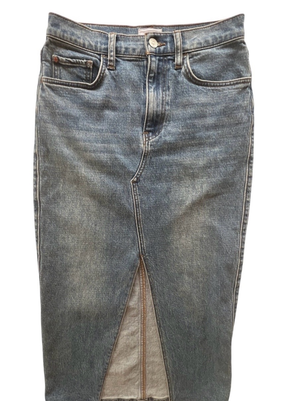 Hudson Size 26 Reconstructed Denim Skirt in Lucen - Picture 2 of 8
